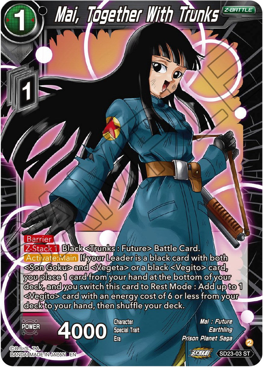 Mai, Together With Trunks (SD23-03) [Critical Blow] | Fandemonia Ltd