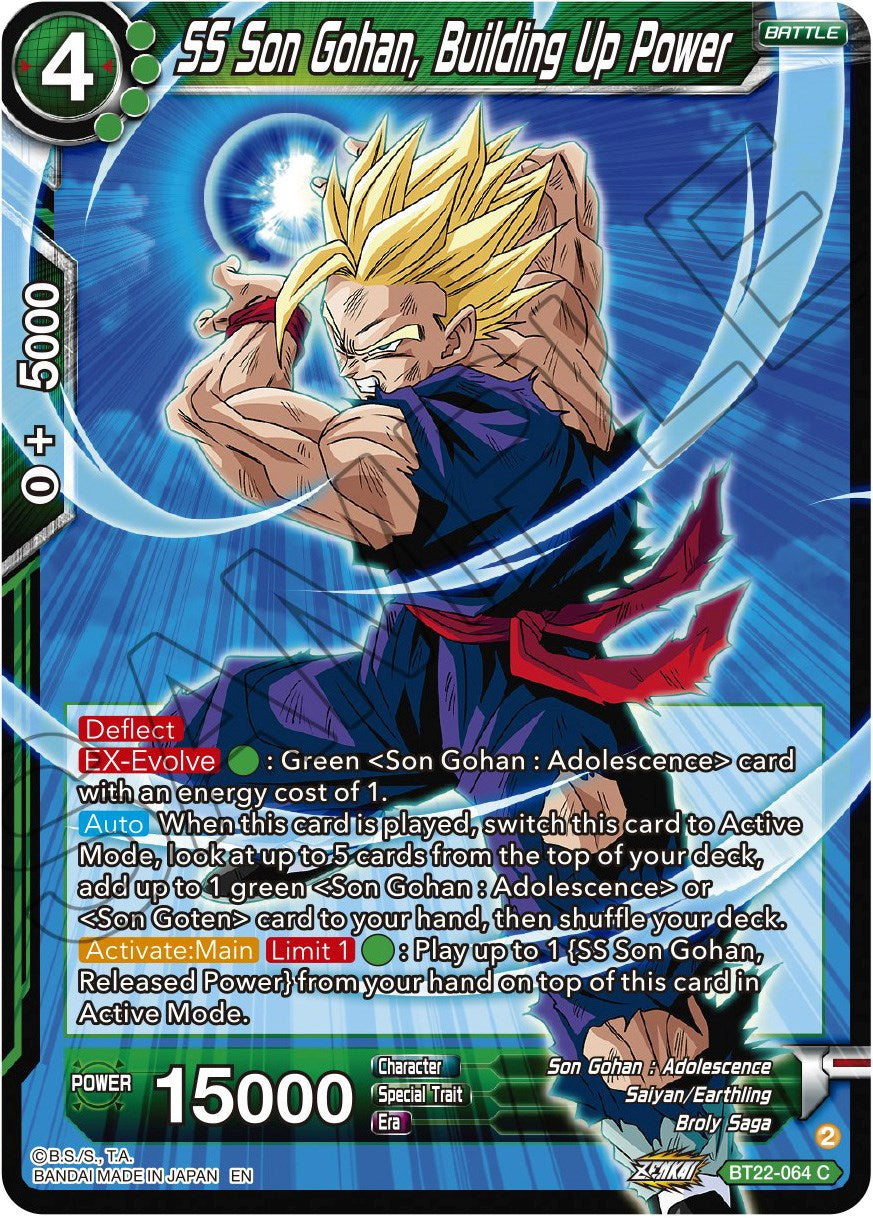 SS Son Gohan, Building Up Power (BT22-064) [Critical Blow] | Fandemonia Ltd