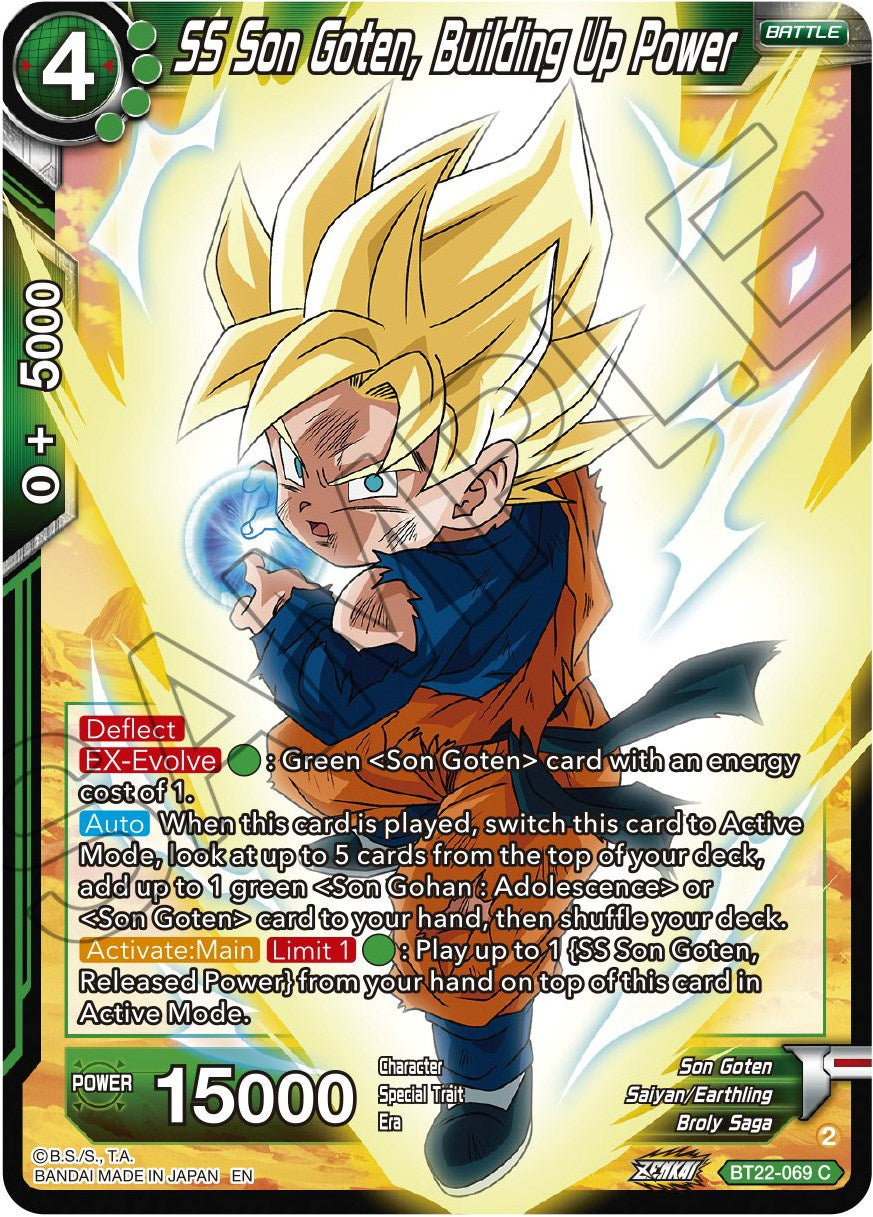 SS Son Goten, Building Up Power (BT22-069) [Critical Blow] | Fandemonia Ltd