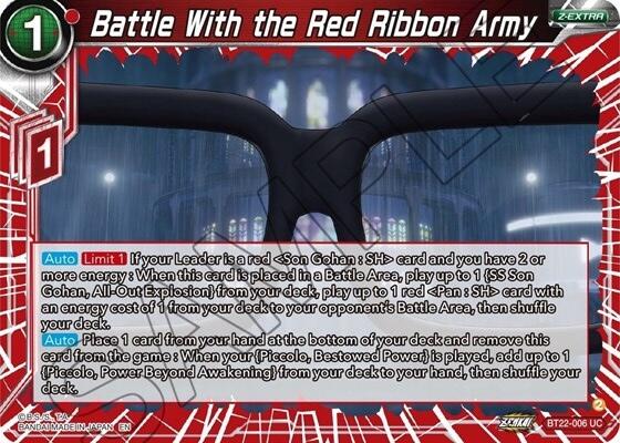 Battle With the Red Ribbon Army (BT22-006) [Critical Blow] | Fandemonia Ltd