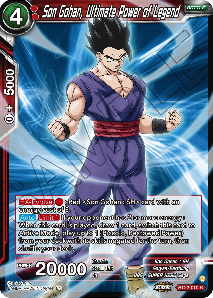 Son Gohan, Ultimate Power of Legend (BT22-010) [Critical Blow] | Fandemonia Ltd