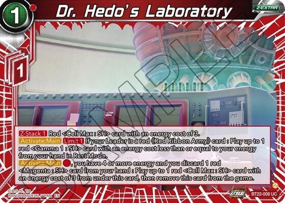 Dr. Hedo's Laboratory (BT22-008) [Critical Blow] | Fandemonia Ltd