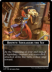 Bounty: Squeakers the Sly // Bounty Rules Double-Sided Token [Outlaws of Thunder Junction Commander Tokens] | Fandemonia Ltd