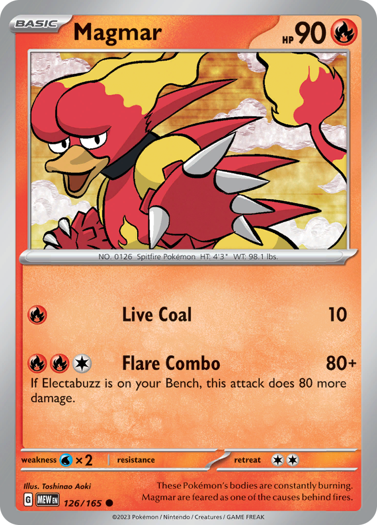 Magmar (126/165) [Scarlet & Violet 151] | Fandemonia Ltd