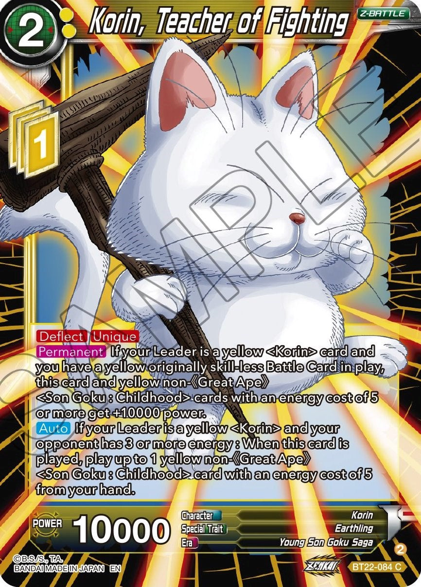 Korin, Teacher of Fighting (Bt22-084) [Critical Blow] | Fandemonia Ltd