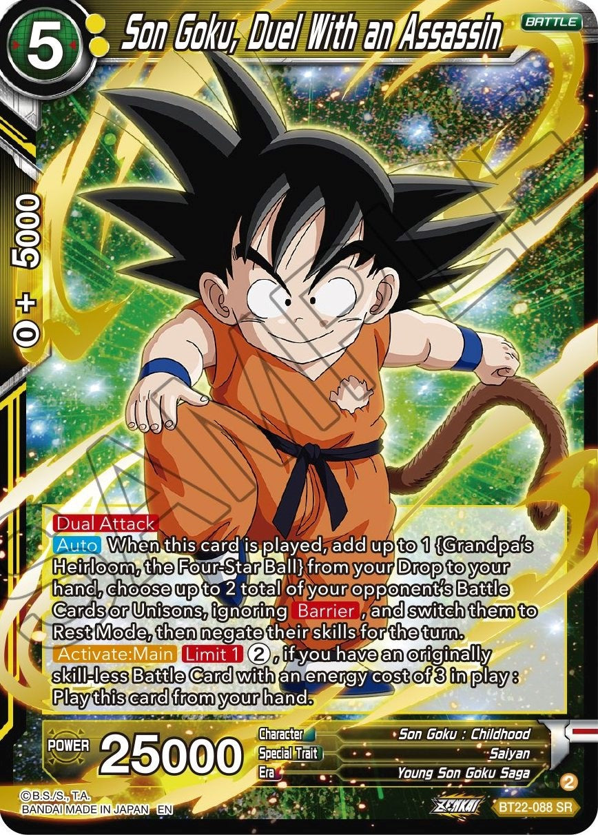 Son Goku, Duel With an Assassin (BT22-088) [Critical Blow] | Fandemonia Ltd