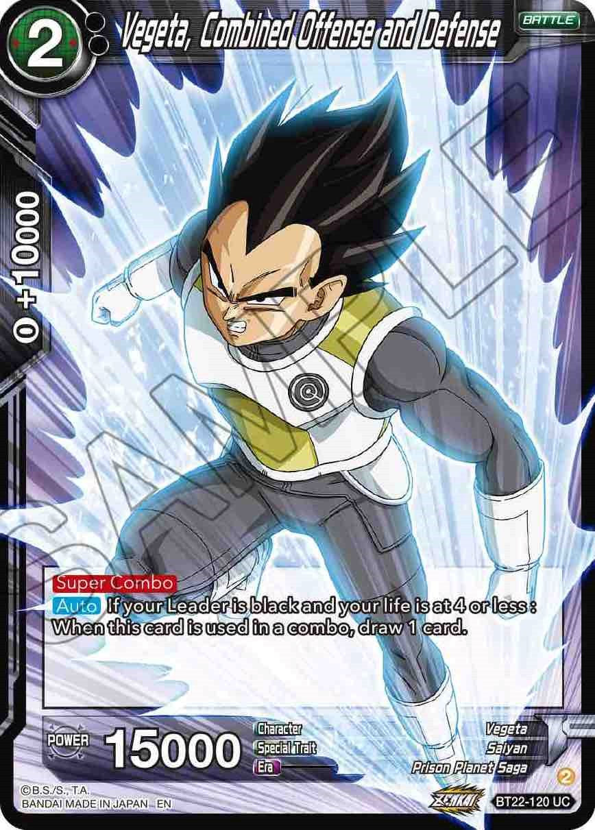 Vegeta, Combined Offense and Defense (BT22-120) [Critical Blow] | Fandemonia Ltd