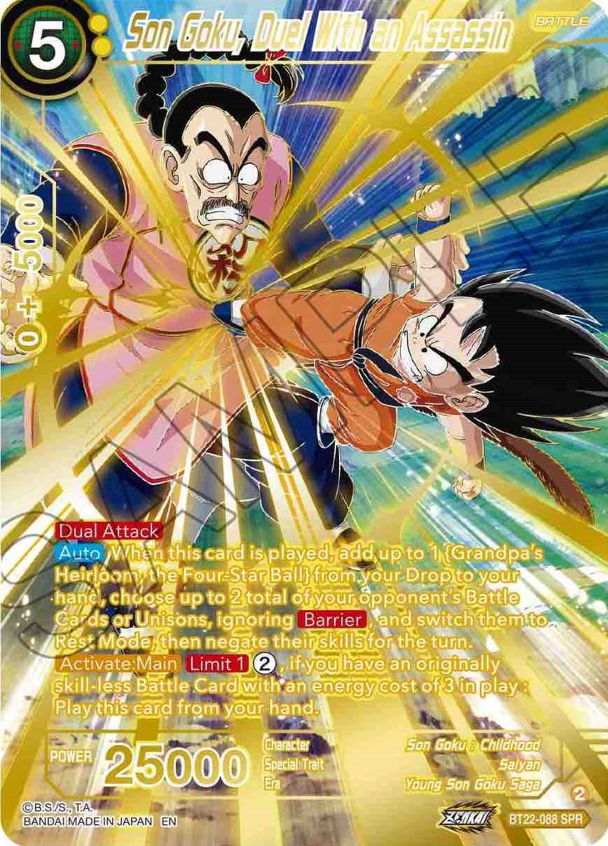 Son Goku, Duel With Assassin (SPR) (BT22-088) [Critical Blow] | Fandemonia Ltd