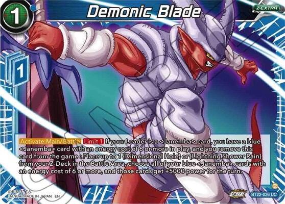 Demonic Blade (BT22-036) [Critical Blow] | Fandemonia Ltd