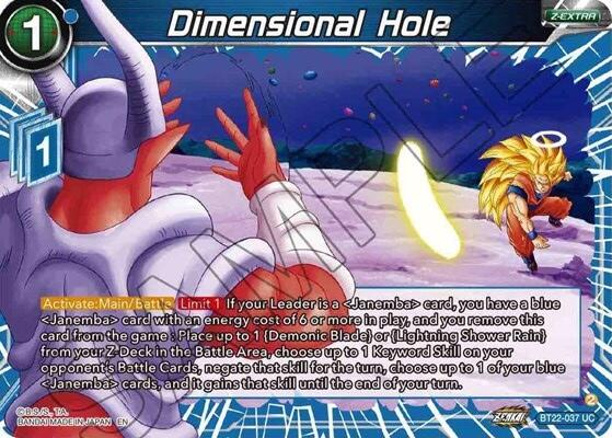 Dimensional Hole (BT22-037) [Critical Blow] | Fandemonia Ltd