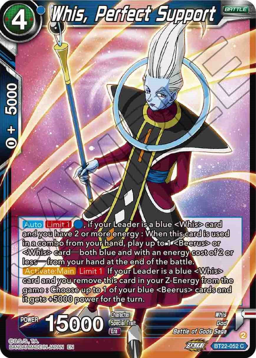 Whis, Perfect Support (BT22-052) [Critical Blow] | Fandemonia Ltd