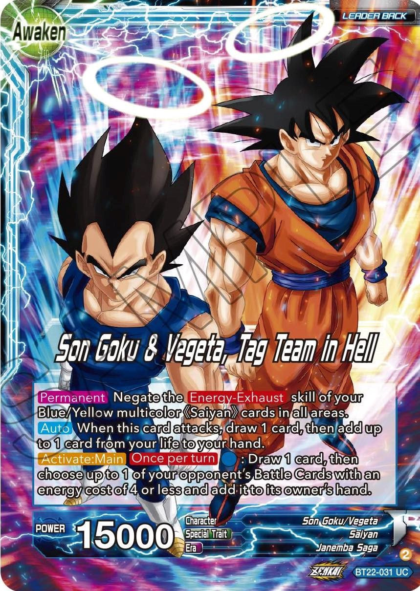 Son Goku // Son Goku & Vegeta, Tag Team in Hell (BT22-031) [Critical Blow] | Fandemonia Ltd