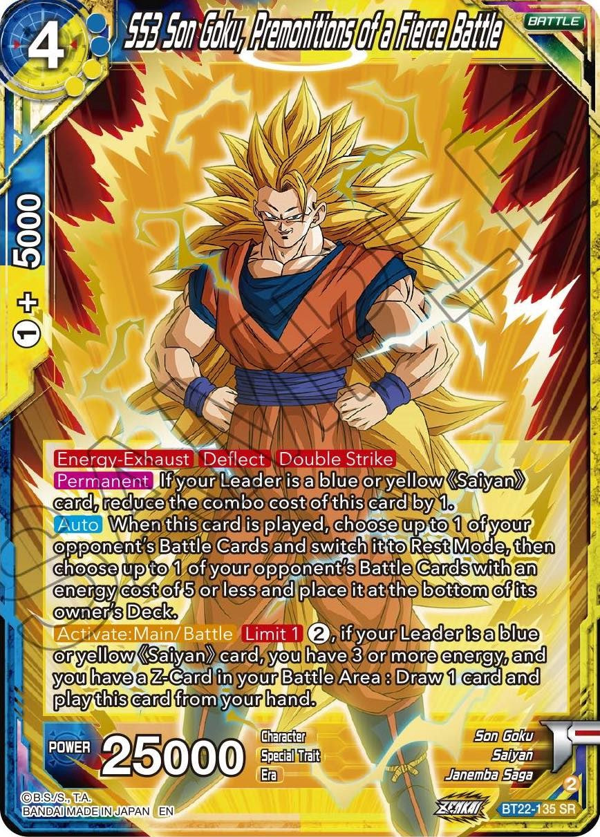 SS3 Son Goku, Premonitions of a Fierce Battle (BT22-135) [Critical Blow] | Fandemonia Ltd