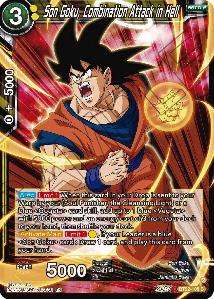 Son Goku, Combination Attack in Hell (BT22-108) [Critical Blow] | Fandemonia Ltd