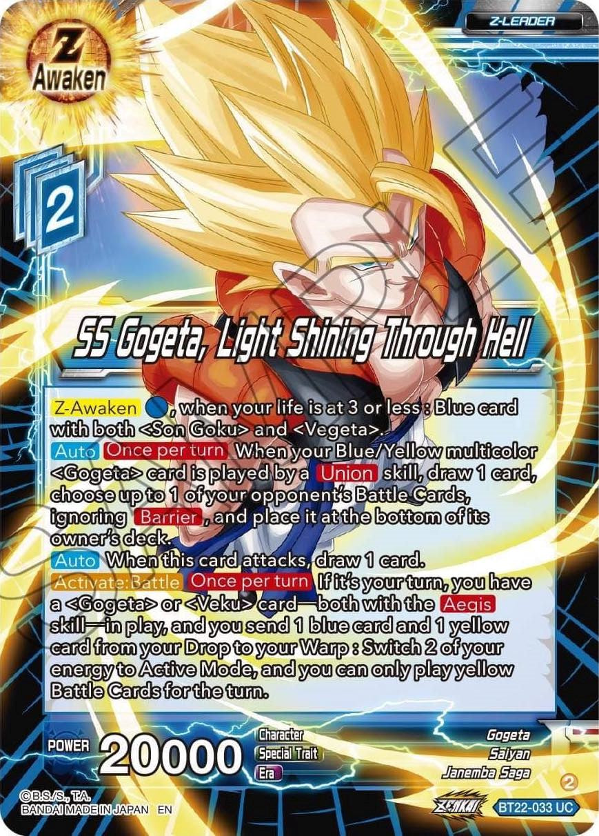 SS Gogeta, Light Shining Through Hell (BT22-033) [Critical Blow] | Fandemonia Ltd