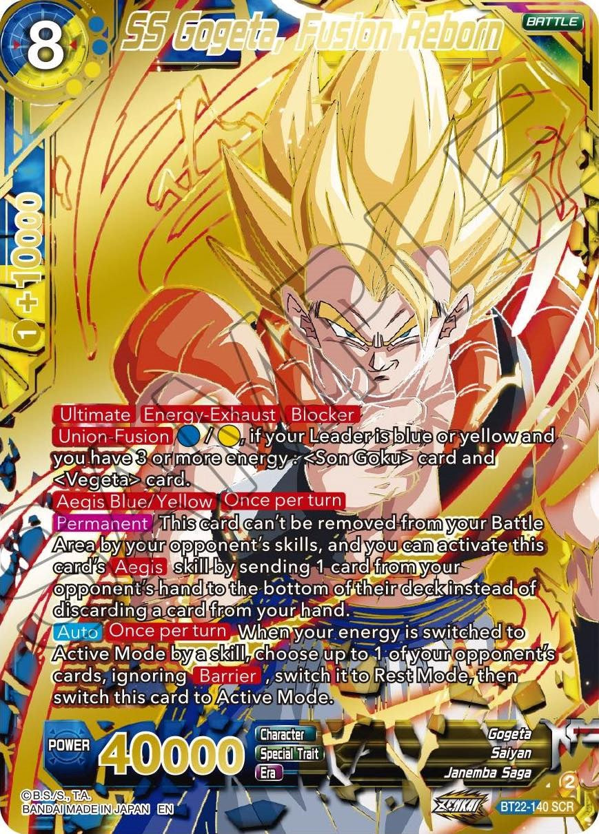 SS Gogeta, Fusion Reborn (BT22-140) [Critical Blow] | Fandemonia Ltd