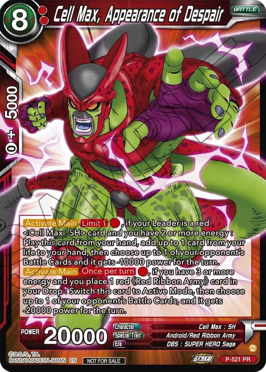 Cell Max, Appearance of Despair (Zenkai Series Tournament Pack Vol.5) (P-521) [Tournament Promotion Cards] | Fandemonia Ltd