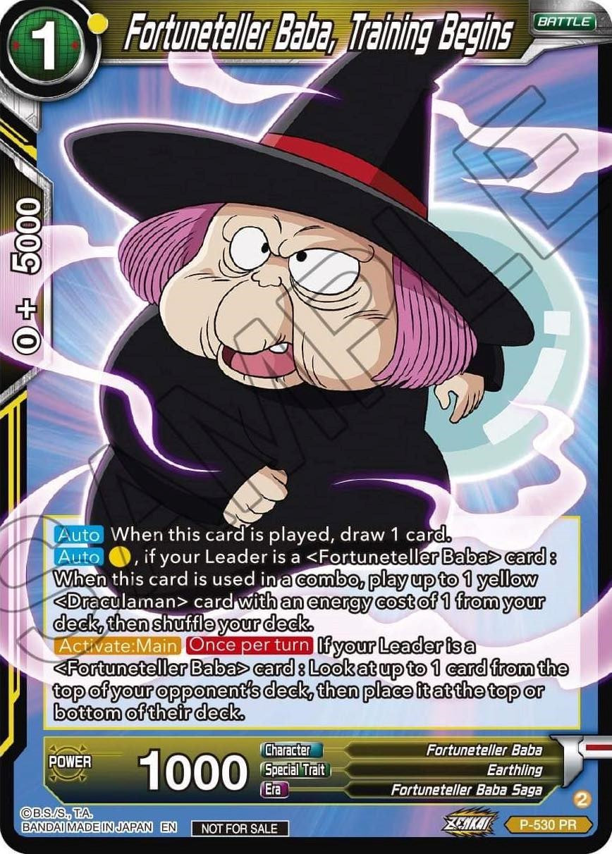 Fortuneteller Baba, Training Begins (Zenkai Series Tournament Pack Vol.5) (P-530) [Tournament Promotion Cards] | Fandemonia Ltd