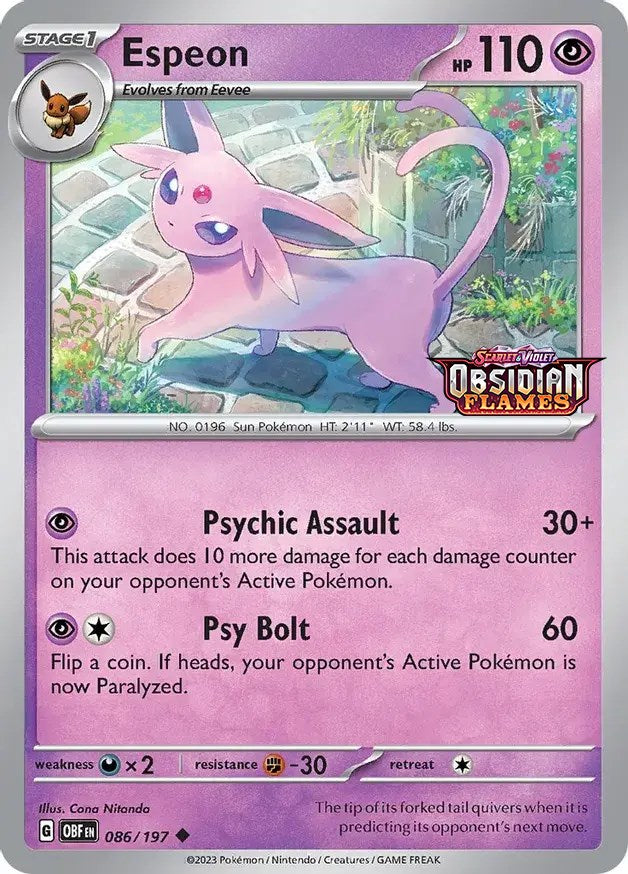 Espeon (086/197) (Best Buy Exclusive) [Scarlet & Violet: Black Star Promos] | Fandemonia Ltd