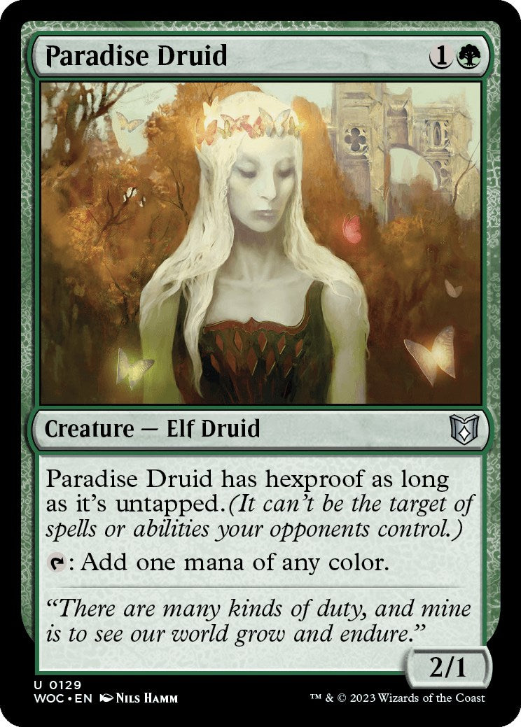 Paradise Druid [Wilds of Eldraine Commander] | Fandemonia Ltd