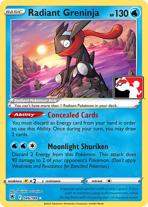 Radiant Greninja (046/189) [Prize Pack Series Three] | Fandemonia Ltd