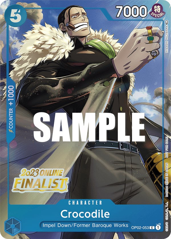 Crocodile (Online Regional 2023) [Finalist] [One Piece Promotion Cards] | Fandemonia Ltd