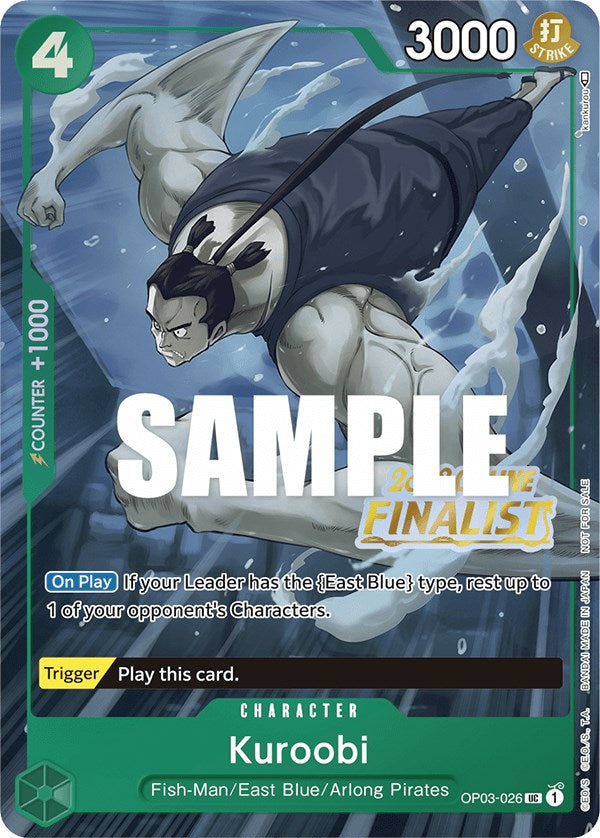 Kuroobi (Online Regional 2023) [Finalist] [One Piece Promotion Cards] | Fandemonia Ltd