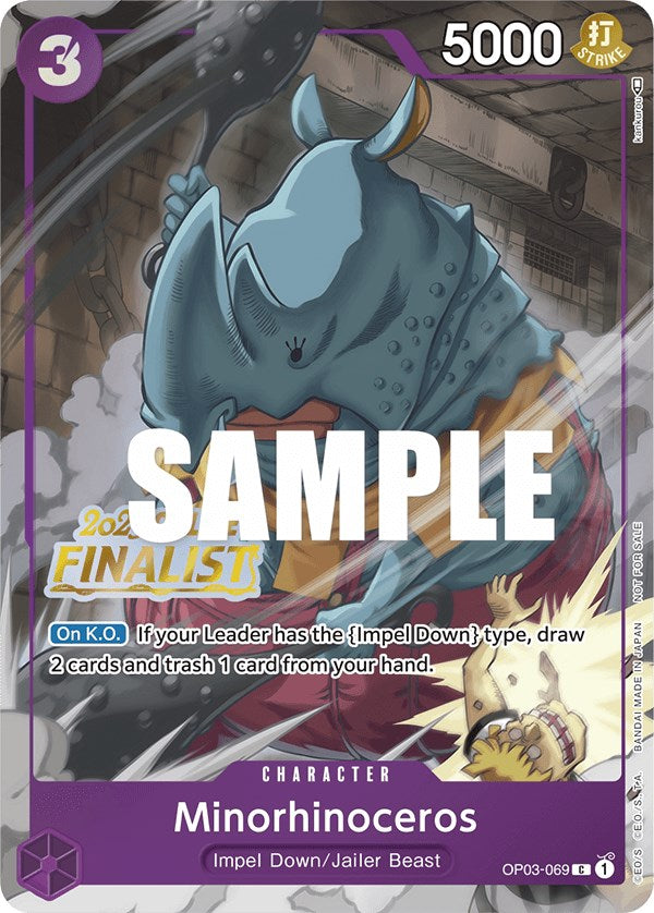 Minorhinoceros (Online Regional 2023) [Finalist] [One Piece Promotion Cards] | Fandemonia Ltd