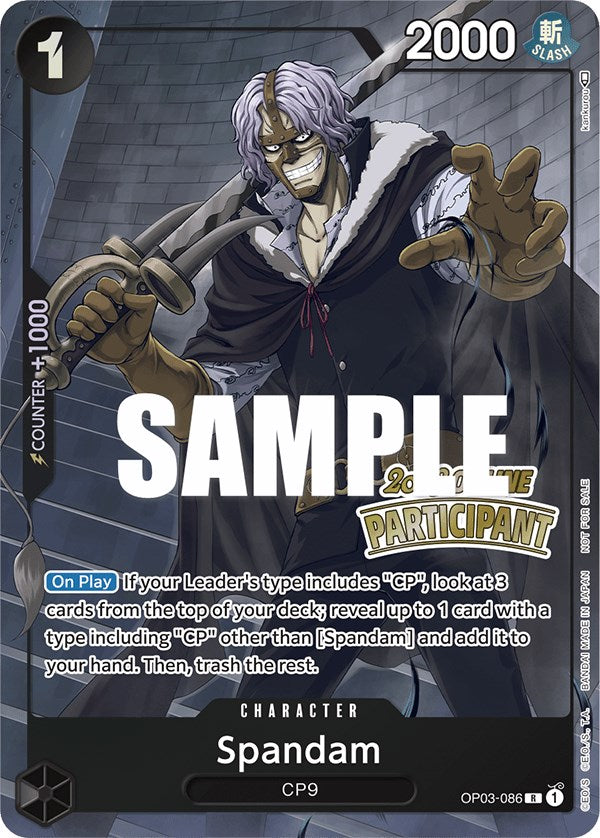 Spandam (Online Regional 2023) [Participant] [One Piece Promotion Cards] | Fandemonia Ltd