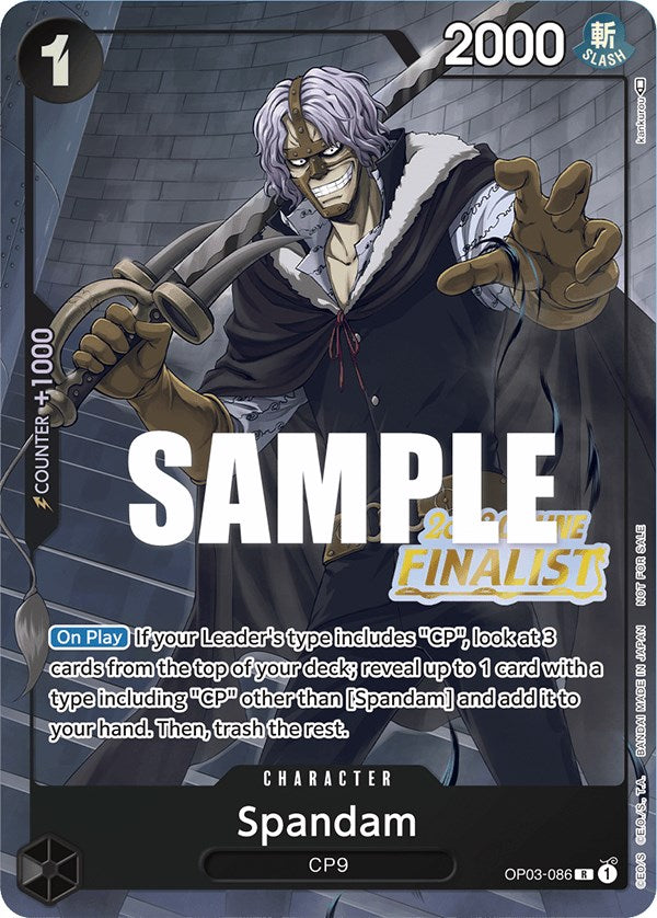 Spandam (Online Regional 2023) [Finalist] [One Piece Promotion Cards] | Fandemonia Ltd