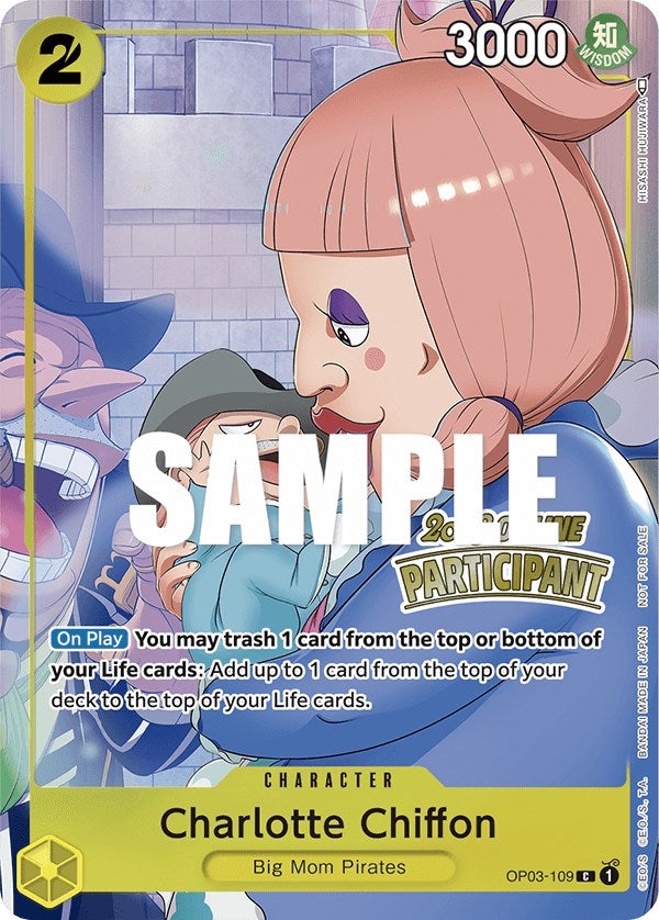 Charlotte Chiffon (Online Regional 2023) [Participant] [One Piece Promotion Cards] | Fandemonia Ltd