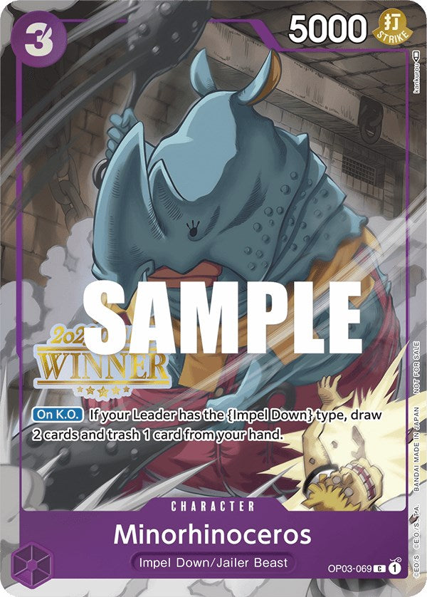 Minorhinoceros (Online Regional 2023) [Winner] [One Piece Promotion Cards] | Fandemonia Ltd