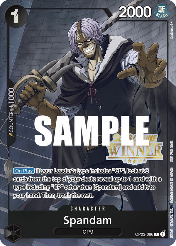 Spandam (Online Regional 2023) [Winner] [One Piece Promotion Cards] | Fandemonia Ltd