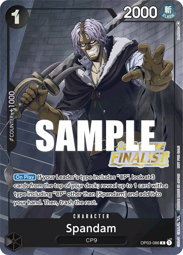 Spandam (Offline Regional 2023) [Finalist] [One Piece Promotion Cards] | Fandemonia Ltd