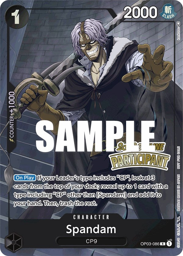 Spandam (Offline Regional 2023) [Participant] [One Piece Promotion Cards] | Fandemonia Ltd