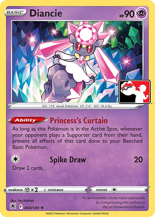 Diancie (068/189) [Prize Pack Series Three] | Fandemonia Ltd