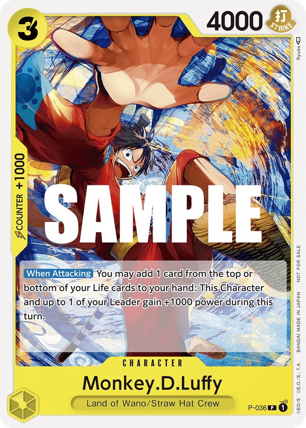 Monkey.D.Luffy (Pre-Release Tournament) [One Piece Promotion Cards] | Fandemonia Ltd