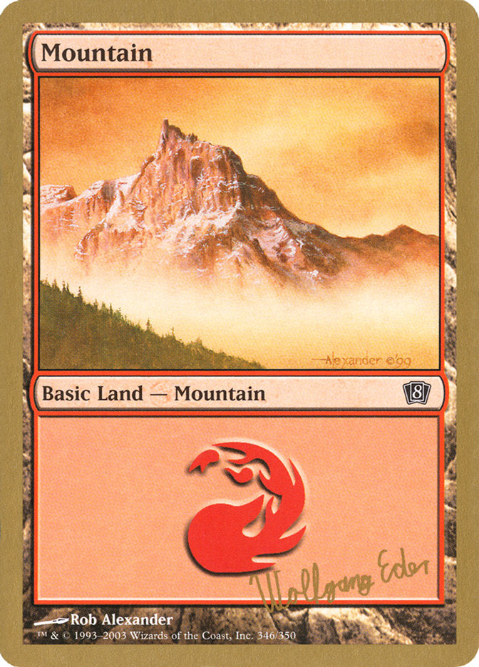 Mountain (we346) (Wolfgang Eder) [World Championship Decks 2003] | Fandemonia Ltd