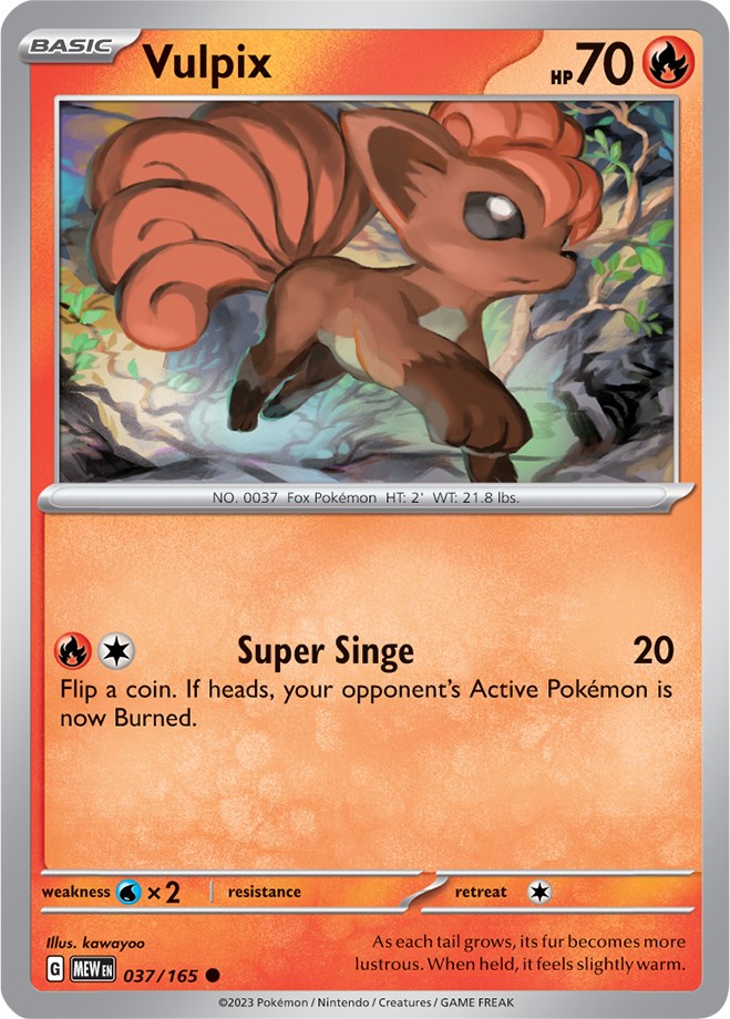 Vulpix (037/165) [Scarlet & Violet: 151] | Fandemonia Ltd