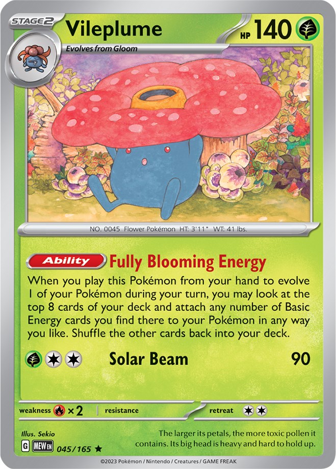 Vileplume (045/165) [Scarlet & Violet 151] | Fandemonia Ltd