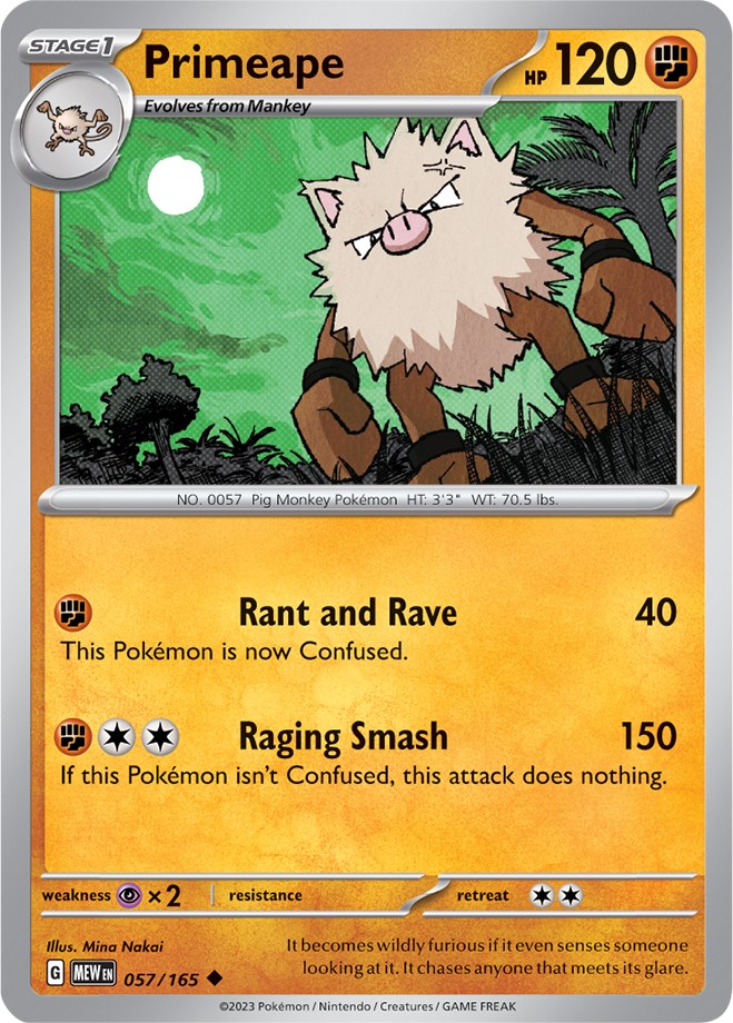 Primeape (057/165) [Scarlet & Violet 151] | Fandemonia Ltd