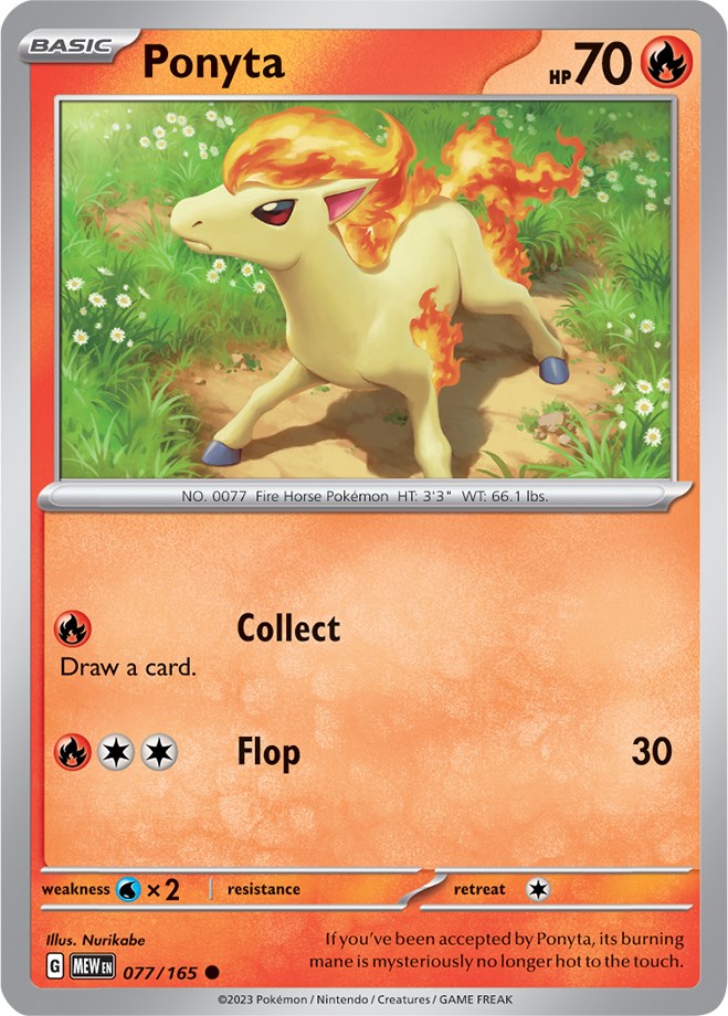 Ponyta (077/165) [Scarlet & Violet: 151] | Fandemonia Ltd