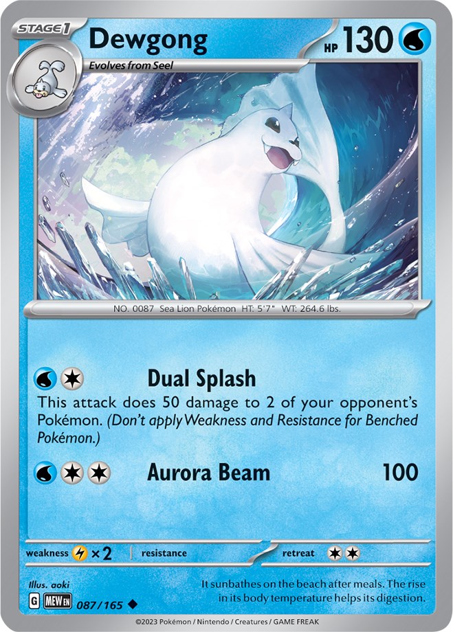 Dewgong (087/165) [Scarlet & Violet: 151] | Fandemonia Ltd