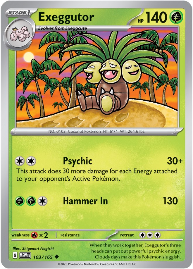 Exeggutor (103/165) [Scarlet & Violet 151] | Fandemonia Ltd