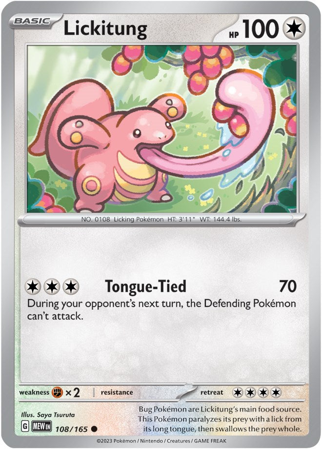 Lickitung (108/165) [Scarlet & Violet 151] | Fandemonia Ltd