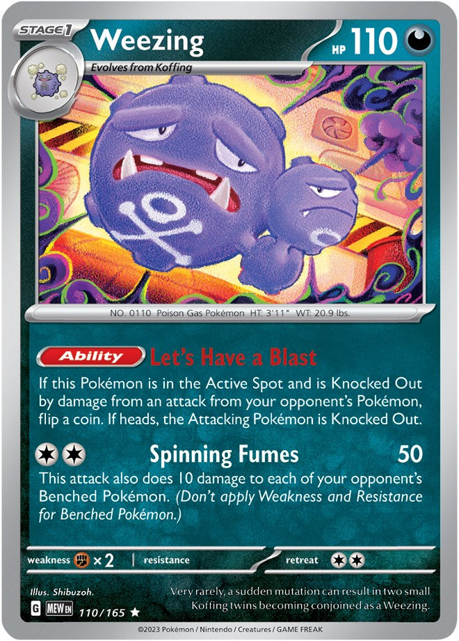 Weezing (110/165) [Scarlet & Violet 151] | Fandemonia Ltd