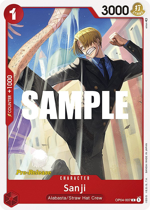 Sanji [Kingdoms of Intrigue Pre-Release Cards] | Fandemonia Ltd