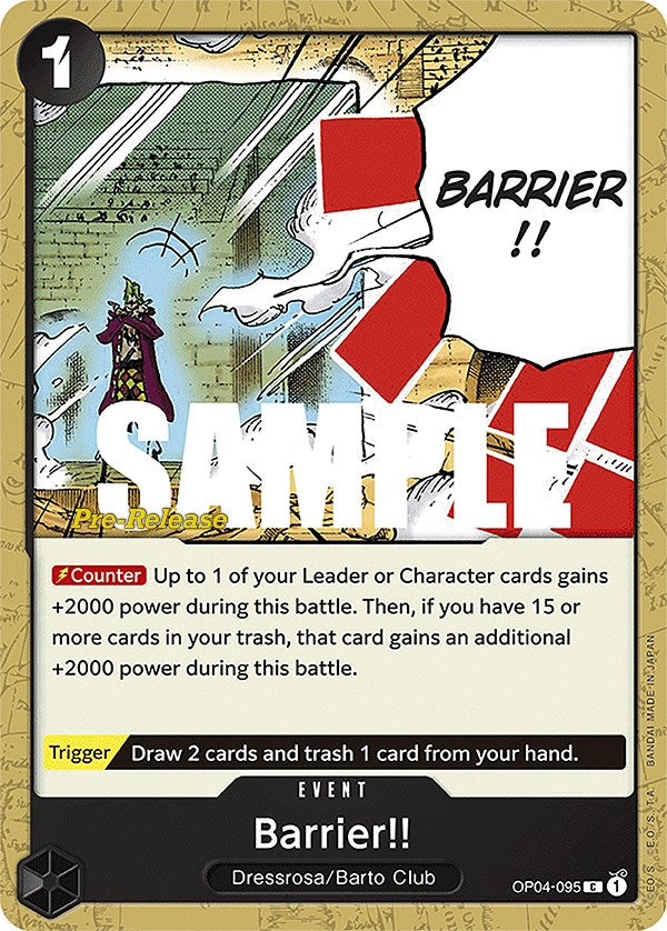 Barrier!! [Kingdoms of Intrigue Pre-Release Cards] | Fandemonia Ltd