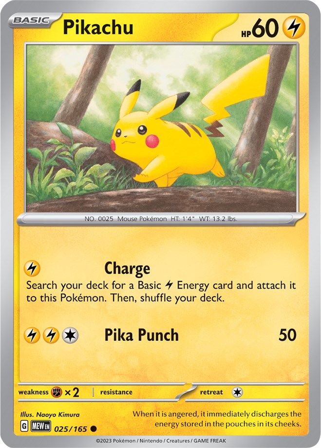 Pikachu (025/165) [Scarlet & Violet 151] | Fandemonia Ltd