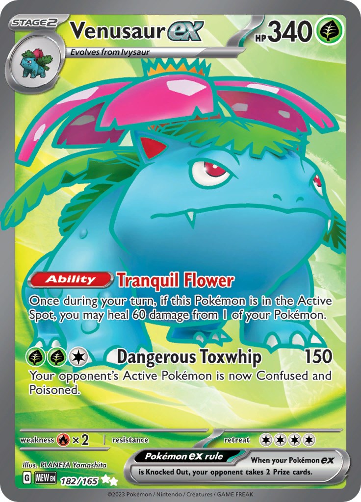 Venusaur ex (182/165) [Scarlet & Violet: 151] | Fandemonia Ltd